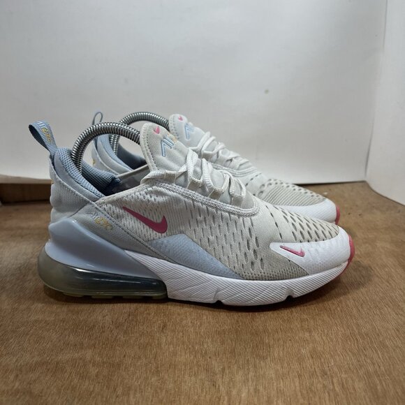 Nike Air Max 270 Women Size 7 Shoes White Pinksicle Blue Tint 943345-117 - Picture 1 of 10